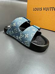 Louis Vuitton denim monogram slippers - 3