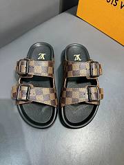 Louis Vuitton brown damier slippers - 1