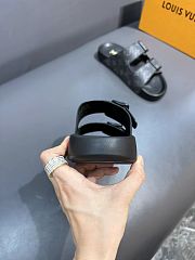 Louis Vuitton black monogram slippers 02 - 5