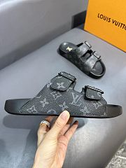 Louis Vuitton black monogram slippers 02 - 3