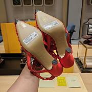 Fendi Colibri Ff Mesh Slingback Red Heels - 2