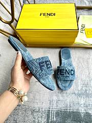 Fendi denim slippers - 2