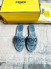 Fendi denim slippers - 3