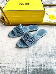 Fendi denim slippers - 6