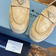 Prada beige suede loafers - 3