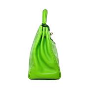 Hermes Kelly 32 Green Granny Swift Gold Hardware Bag - 6