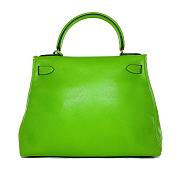 Hermes Kelly 32 Green Granny Swift Gold Hardware Bag - 5