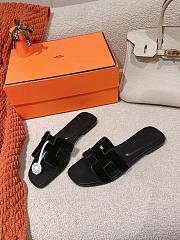 Hermes Oran black suede sandals - 3