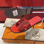 Hermes Oran red sandals - 6