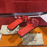 Hermes Oran red sandals - 5