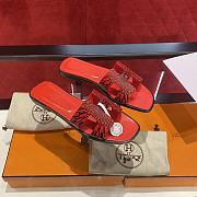 Hermes Oran red sandals - 4