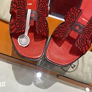 Hermes Oran red sandals - 3