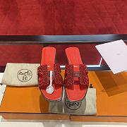 Hermes Oran red sandals - 2