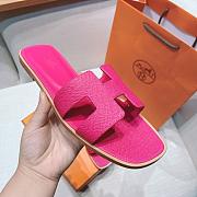 Hermes Oran pink sandals - 6