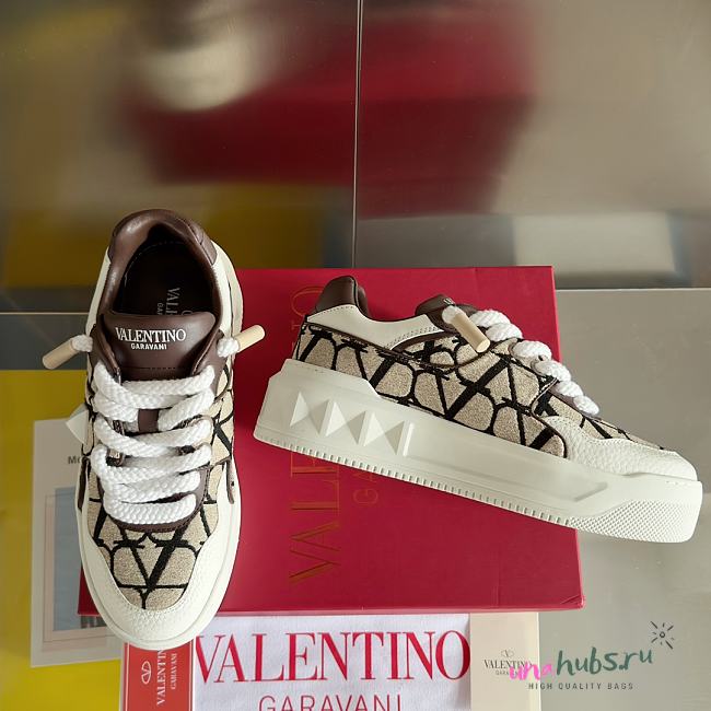 Valentino One Stud XL Low-Top Sneakers  - 1