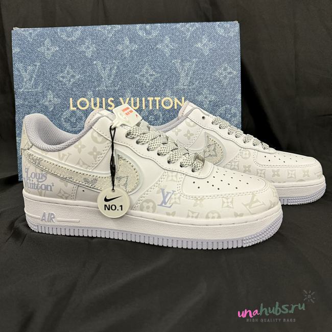 Louis Vuitton X Nike Air Force Low White Sneaker  - 1