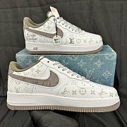 Louis Vuitton X Nike Air Force Low Gray Sneaker - 5