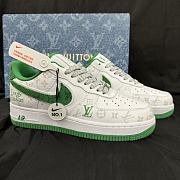 Louis Vuitton X Nike Air Force Low Green Sneaker - 1