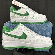 Louis Vuitton X Nike Air Force Low Green Sneaker - 6