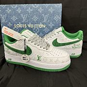 Louis Vuitton X Nike Air Force Low Green Sneaker - 4