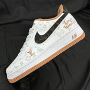 Louis Vuitton X Nike Air Force Low Orange Sneaker - 6