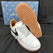 Louis Vuitton X Nike Air Force Low Orange Sneaker - 5