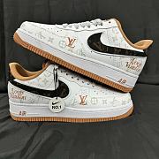 Louis Vuitton X Nike Air Force Low Orange Sneaker - 4