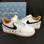 Louis Vuitton X Nike Air Force Low Orange Sneaker - 2