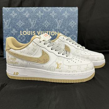 Louis Vuitton X Nike Air Force Low Yellow Sneaker