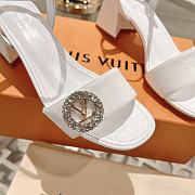 Louis Vuitton white patent heeled sandal 6.5cm - 2