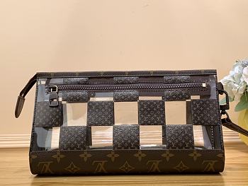 Louis Vuitton Standing Pouch Monogram Chess Wallet 