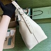 Gucci Jackie 1961 GG supreme white leather shoulder bag - 6