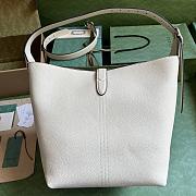 Gucci Jackie 1961 GG supreme white leather shoulder bag - 5