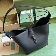 Gucci Jackie 1961 GG supreme black leather shoulder bag - 3