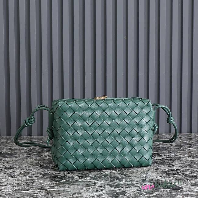 Bottega Veneta Dark Green Loop Camera leather Bag - 1