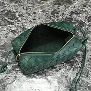 Bottega Veneta Dark Green Loop Camera leather Bag - 3