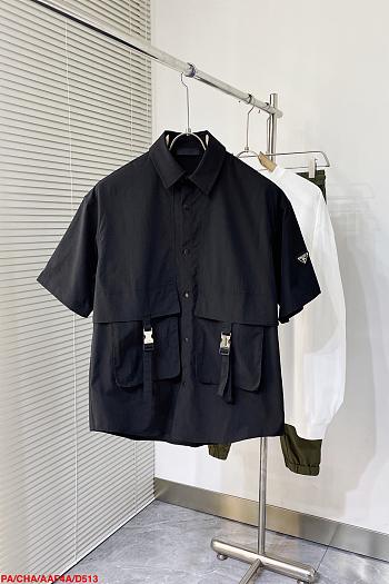 Prada pockets black shirt 