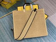 Fendi Sunshine Large Woven Straw Shopper Bag - 5