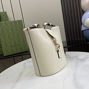 Gucci Mini bucket ivory leather shoulder bag  - 2