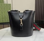 Gucci Mini bucket black leather shoulder bag - 1