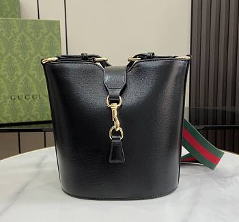 Gucci Mini bucket black leather shoulder bag