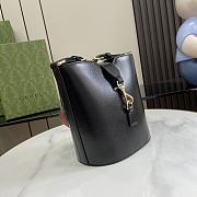 Gucci Mini bucket black leather shoulder bag - 2