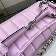 Gucci Horsebit Chain Medium Pink Leather Shoulder Bag  - 6