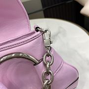 Gucci Horsebit Chain Medium Pink Leather Shoulder Bag  - 3