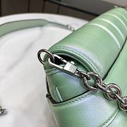 Gucci Horsebit Chain Medium Green Leather Shoulder Bag - 5