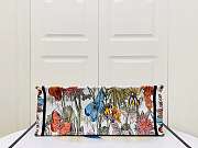 Dior Large Book Tote White Multicolor Mexico Millefiori Embroidery Bag - 6