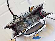 Dior Large Book Tote White Multicolor Mexico Millefiori Embroidery Bag - 4