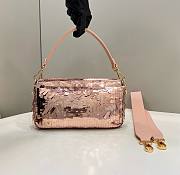 Fendi Baguette pink sequin shoulder bag - 6