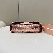 Fendi Baguette pink sequin shoulder bag - 5