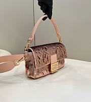 Fendi Baguette pink sequin shoulder bag - 3